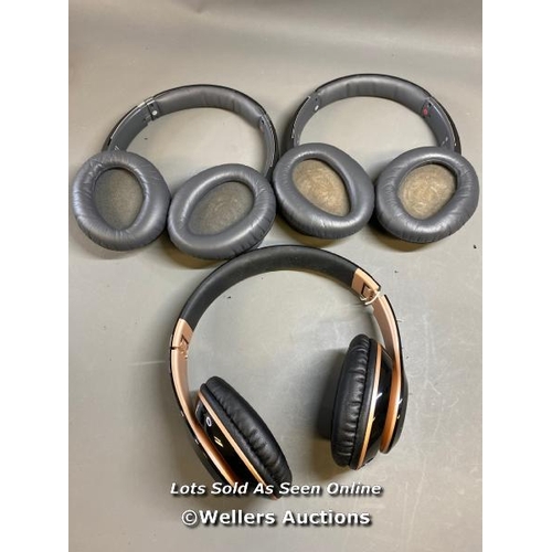 9635 - X3 HEADPHONES INCL. SONY WH-CH700N AND 6S