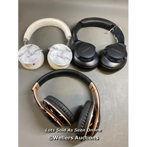 9636 - X3 HEADPHONES INCL. ANKER SOUNDCORE LIFE Q20+ SE AND 6S