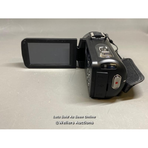 9660 - X1 LUMIX DMC-TZ20 DIGITAL CAMERA WITH CHARGER AND CASE AND X1 DVC DIGITAL VIDEO CAMERA