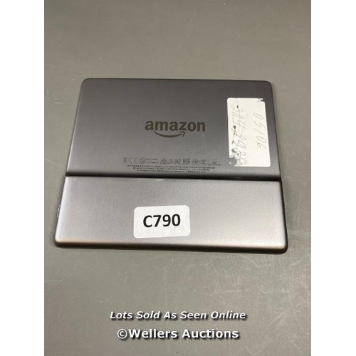 9671 - AMAZON KINDLE OASIS - 9TH GEN / S8IN4O / RESTORED TO FACTORY DEFAULTS