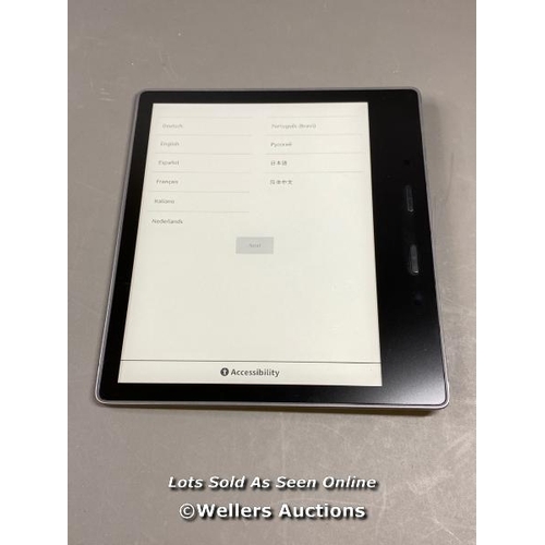 9673 - AMAZON KINDLE OASIS / CW96BW / RESTORED TO FACTORY DEFAULTS