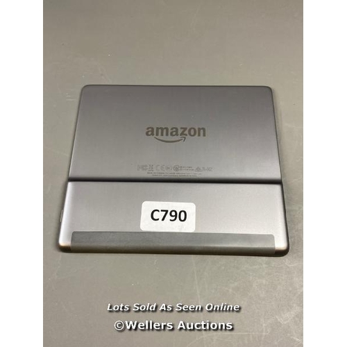 9673 - AMAZON KINDLE OASIS / CW96BW / RESTORED TO FACTORY DEFAULTS