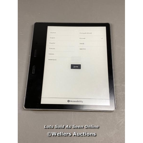 9674 - AMAZON KINDLE OASIS - 9TH GEN / S8IN4O / RESTORED TO FACTORY DEFAULTS