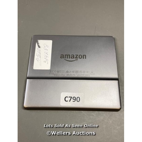 9674 - AMAZON KINDLE OASIS - 9TH GEN / S8IN4O / RESTORED TO FACTORY DEFAULTS