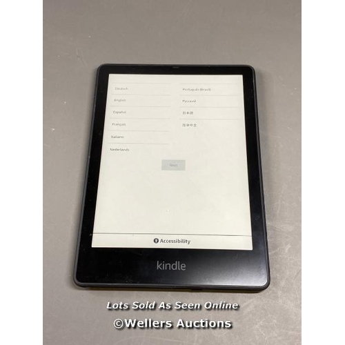 9678 - AMAZON KINDLE PAPERWHITE - 11TH GEN (2021) / M2L4EK / RESTORED TO FACTORY DEFAULTS