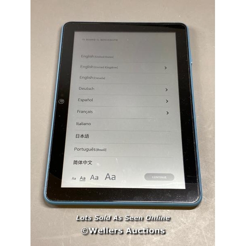 9683 - AMAZON FIRE HD 8 / K72LL4 / RESTORED TO FACTORY DEFAULTS