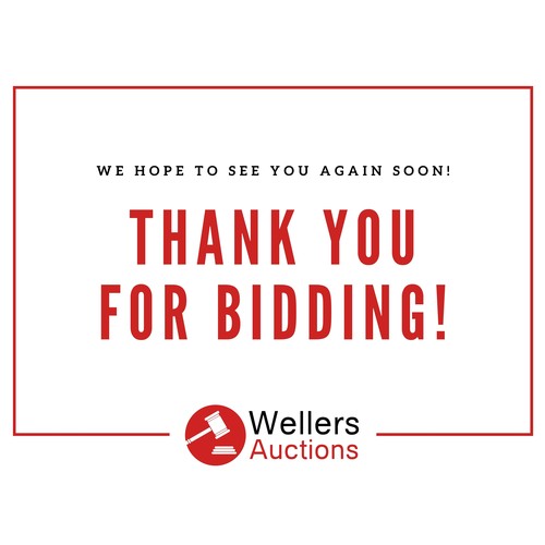 3999 - Thank you for bidding with Wellers today!