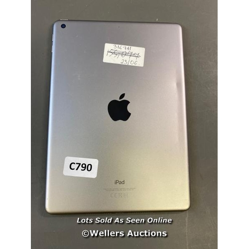 9623 - APPLE IPAD - 6TH GEN / A1893 / 128GB / SERIAL: FPLD305YJF8M -  SMALL SCREEN DAMAGE AND CHASSIS DAMAG... 