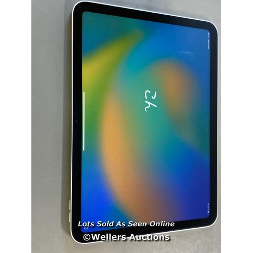 9633 - APPLE IPAD 10.9'' 10TH GEN (2022) / A2696 / 64GB / SERIAL: J390V72FPW / I-CLOUD (ACTIVATION) UNLOCKE... 