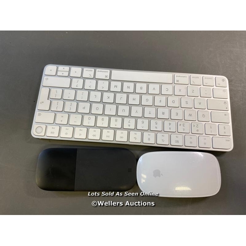 9634 - X1 APPLE WIRELESS MAGIC MOUSE 2 MODEL A1657, X1 MICROSOFT MOUSE MODEL A1791 AND X1 APPLE KEYBOARD MO... 