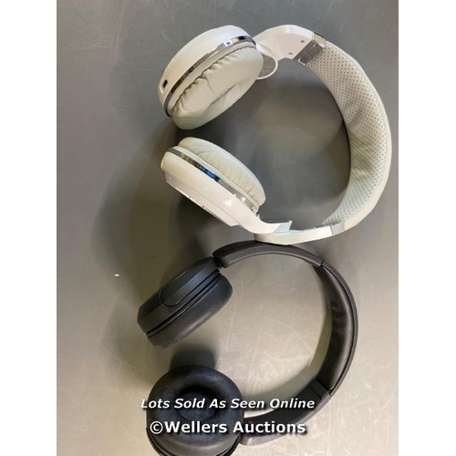 9637 - X1 SONY HEADPHONES MODEL YY2958 AND X1 BLUEDIO HURRICANE HEADPHONES