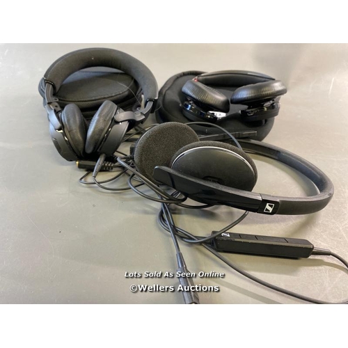 9640 - X1 PLATRONICS HEADSET MODEL 8825, X1 BOSE HEADPHONES AND X1 SENNHEISER HEADSET MODEL SCWH14