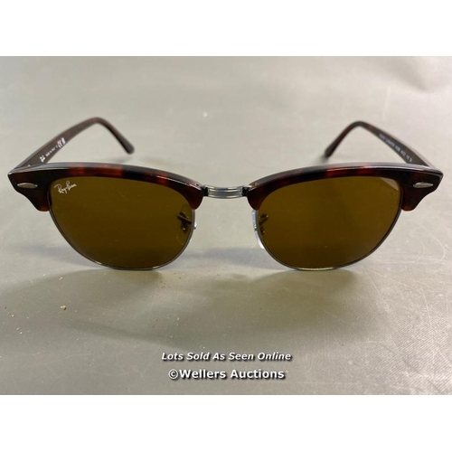 9680 - RAY-BAN SUNGLASSES RB3016 CLUBMASTER SUNGLASSES