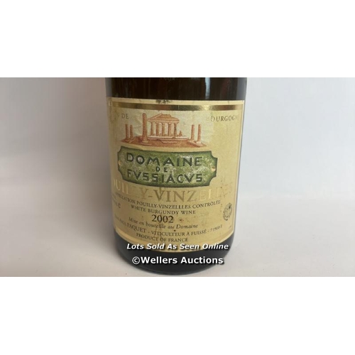 21 - 2002 Pouilly-Vinzelles White Burgandy Wine, 75cl, 13% vol / Please see images for fill level and gen... 