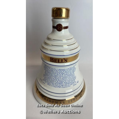 24 - Bell's 2001 Old Scotch Whisky Limited Edition Christmas Decanter, Aged 8 Years, Brand New and Boxed,... 