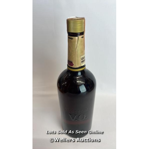 31 - Seagrams V.O. Canadian Whisky, Aged 6 Years, Bottled in 1982, 1L, 43% vol / Please see images for fi... 