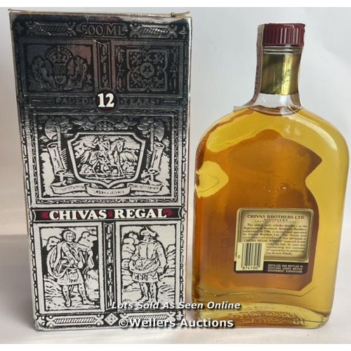 36 - Chivas Regal Blended Scotch Whisky, Aged 12 Years, 50cl, 43% vol, In original box / Please see image... 