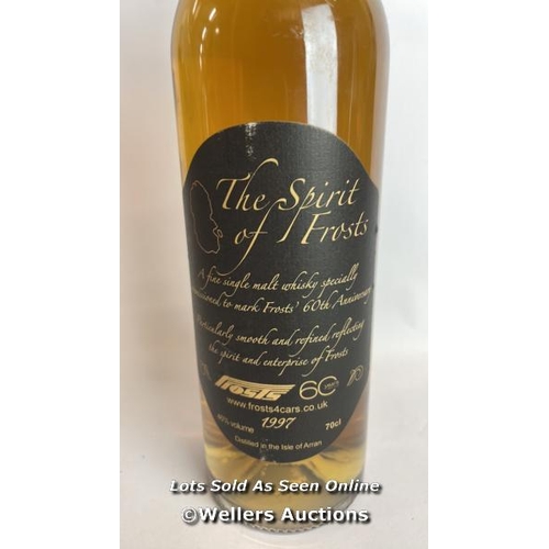 40 - 1997 The Spirit of Frosts, Single Malth Whisky, Commissioned to Mark Frosts 60th Anniversary, 70cl, ... 