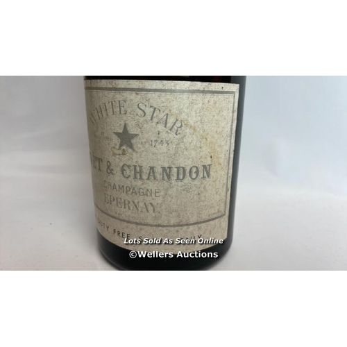 41 - White Star Moet & Chandon Champagne Epernay, 75cl, NM3342272 / Please see images for fill level and ... 