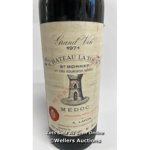 49 - 1971 Grand Vin Chateau Latour Premier Cru Bourgeois Medoc, 08349, 75cl / Please see images for fill ... 