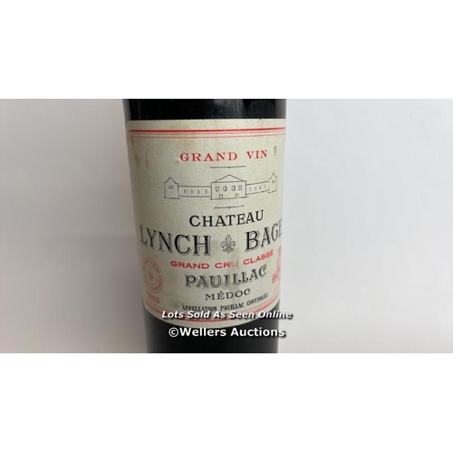 50 - 1962 Grand Vint Chateau Lynch Bages Grand Cru Classe Pauillac Medoc, 75cl / Please see images for fi... 