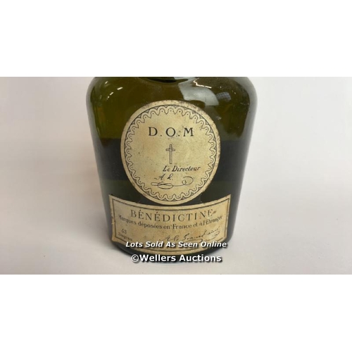 54 - D.O.M Benedictine Liquer / Please see images for fill level and general condition. Please be aware t... 