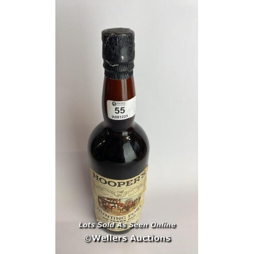 55 - Hooper's Hunting Port, 20 years old and matured in cask / Please see images for fill level and gener... 