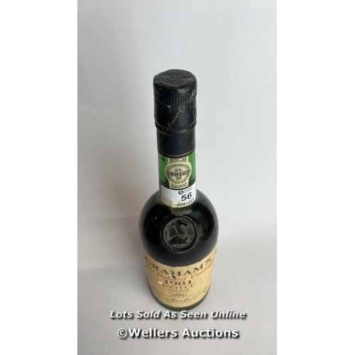 56 - Graham's Late bottled vintage 1981 port, 70cl, 20% vol / Please see images for fill level and genera... 