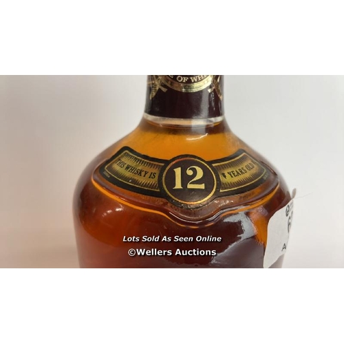 62 - Chivas Regal Blended Scotch Whisky, Aged 12 years, 1L, 86 Proof / Please see images for fill level a... 