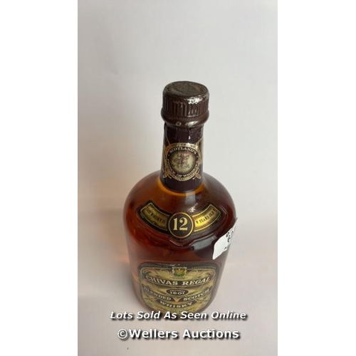 62 - Chivas Regal Blended Scotch Whisky, Aged 12 years, 1L, 86 Proof / Please see images for fill level a... 