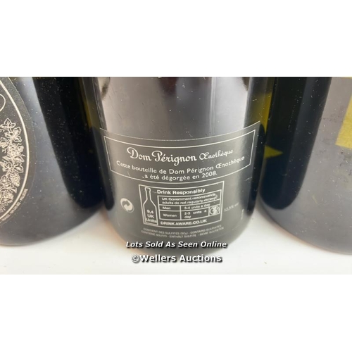 72 - Three bottles of 1996 Dom Perignon Oenotheque, In original box / Please see images for fill level an... 