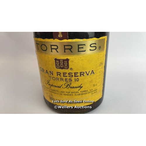 75 - Torres Gran Reserva Imperial Brandy, Grand rouge, Aged 10 years, 70cl, 39% vol / Please see images f... 