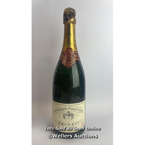 77 - Seven bottles of 1952 Krug & Co Reims Champagne Private Cuvee, Extra Sec, 3.042.212, With original p... 