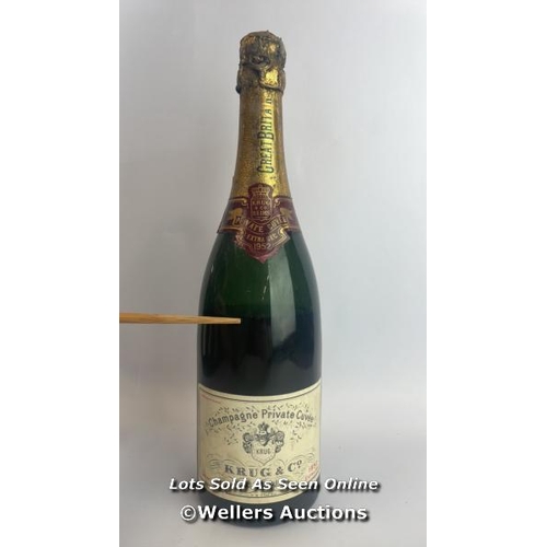 77 - Seven bottles of 1952 Krug & Co Reims Champagne Private Cuvee, Extra Sec, 3.042.212, With original p... 