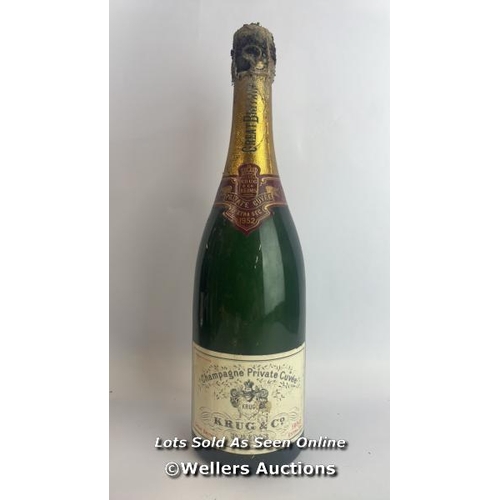 77 - Seven bottles of 1952 Krug & Co Reims Champagne Private Cuvee, Extra Sec, 3.042.212, With original p... 