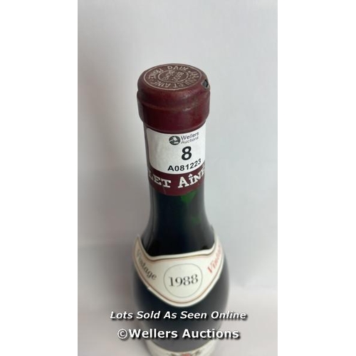 8 - 1988 Vintage Crozes Hermtage Paul Jaboulet Aine, 75cl, 12.5% vol / Please see images for fill level ... 