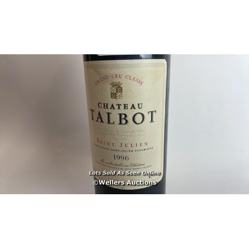 90 - 1996 Chateau Talbot Saint-Julien, 75cl, 12.8% / Please see images for fill level and general conditi... 