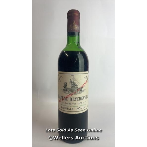 91 - Eight bottles of 1970 Chateau Beychevelle, Mis En Boutille Au Chateau, 75cl, In original wooden crat... 