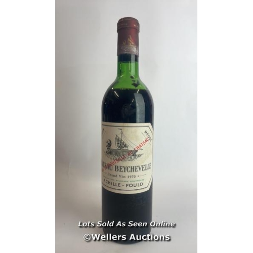 91 - Eight bottles of 1970 Chateau Beychevelle, Mis En Boutille Au Chateau, 75cl, In original wooden crat... 