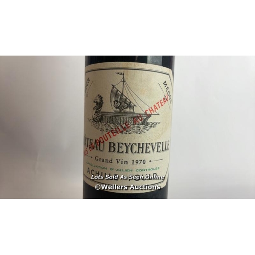 91 - Eight bottles of 1970 Chateau Beychevelle, Mis En Boutille Au Chateau, 75cl, In original wooden crat... 
