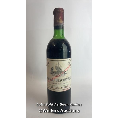 91 - Eight bottles of 1970 Chateau Beychevelle, Mis En Boutille Au Chateau, 75cl, In original wooden crat... 