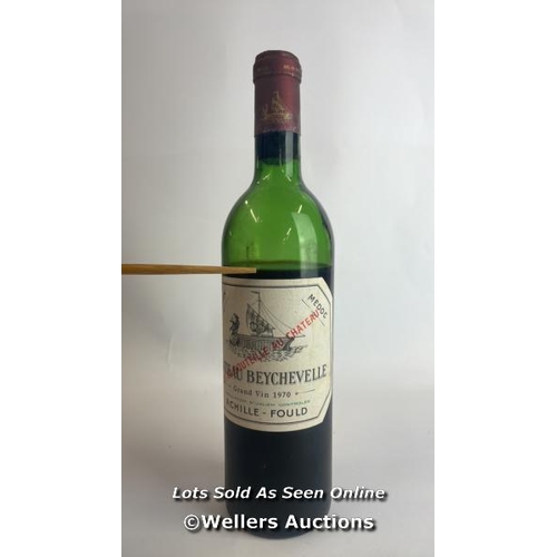 91 - Eight bottles of 1970 Chateau Beychevelle, Mis En Boutille Au Chateau, 75cl, In original wooden crat... 