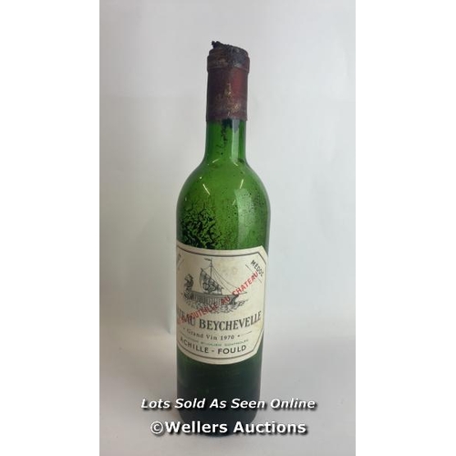 91 - Eight bottles of 1970 Chateau Beychevelle, Mis En Boutille Au Chateau, 75cl, In original wooden crat... 