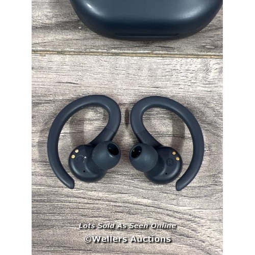 8009 - JLAB AUDIO GO AIR SPORT TRUE WIRELESS BLUETOOTH HEADPHONES / CHARGING CASE & RIGHT EARPOD POWER UP, ... 