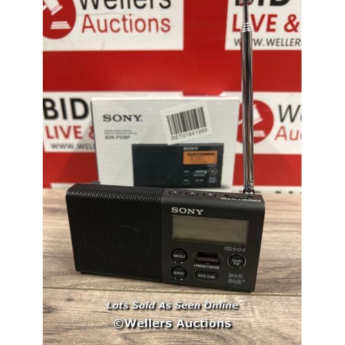 8017 - SONY XDR-P1 PORTABLE DAB/DAB+/FM DIGITAL RADIO / MINIMAL SIGNS OF USE / NOT FULLY CHECKED / MAY REQU... 