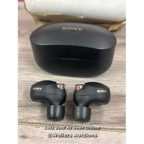 8024 - SONY WF-1000XM4 NOISE CANCELLING TRUE WIRELESS BLUETOOTH SWEAT & WEATHER-RESISTANT HEADPHONES / POWE... 