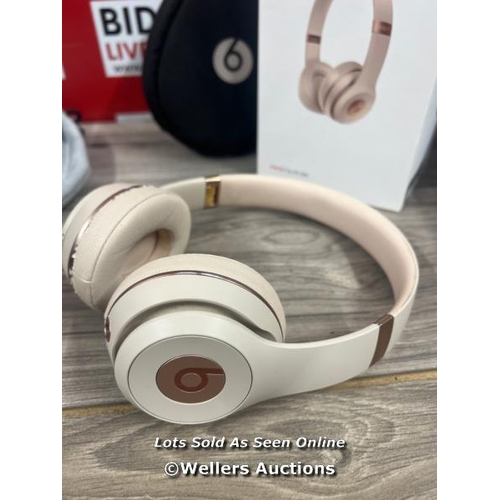 8035 - BEATS SOLO� WIRELESS BLUETOOTH ON-EAR / UNTESTED(MISSING POWER CABLE) / SIGNS OF USE / T20