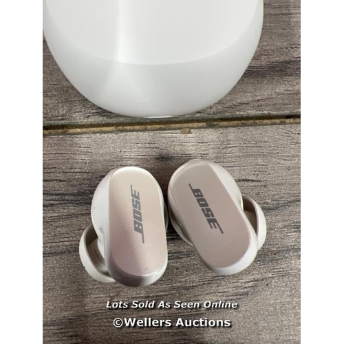 8037 - BOSE QUIETCOMFORT EARBUDS II TRUE WIRELESS IN-EAR HEADPHONES / POWERS UP, CONNECTS TO BT, PLAYS MUSI... 