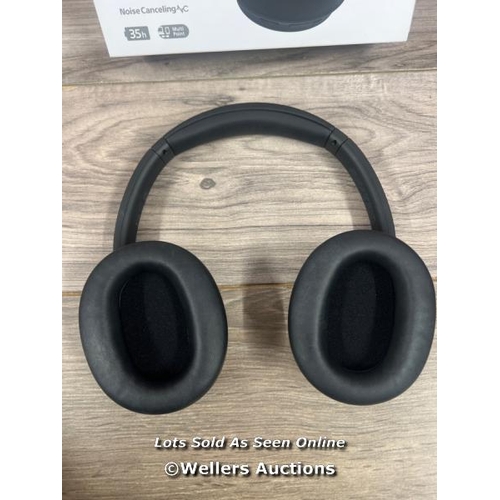 8046 - SONY WHCH720NB NOISE CANCELLING OVEREAR HEADPHONES / POWER UP, CONNNECT TO BT, PLAY MUSIC, VERY MINI... 