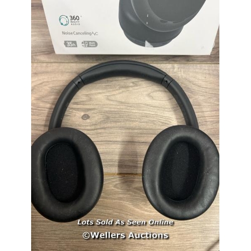 8055 - SONY WHCH720NB NOISE CANCELLING OVEREAR HEADPHONES / POWER UP, CONNNECT TO BT, PLAY MUSIC, MINIMAL S... 